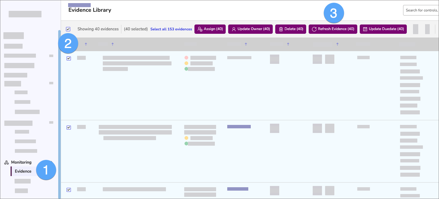 Evidence > select evidence > Refresh Evidence.png